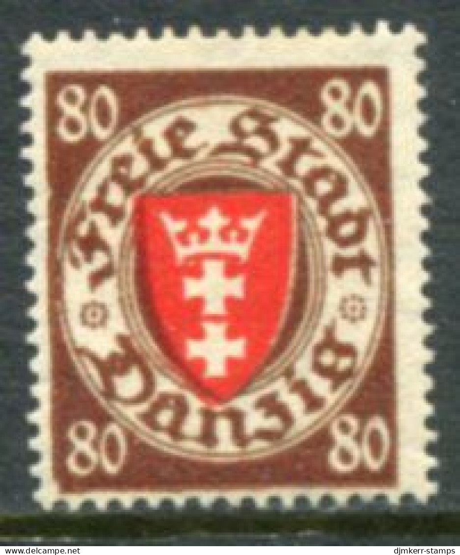 DANZIG 1935 (Jun/Sep) Arms Definitive 80 Pf. MNH./ ** Michel 250 - Mint