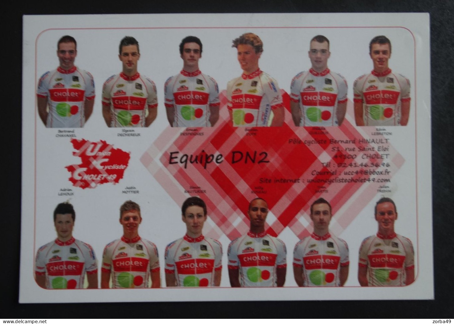 Cyclisme CHOLET Equipe DN2 - Cyclisme