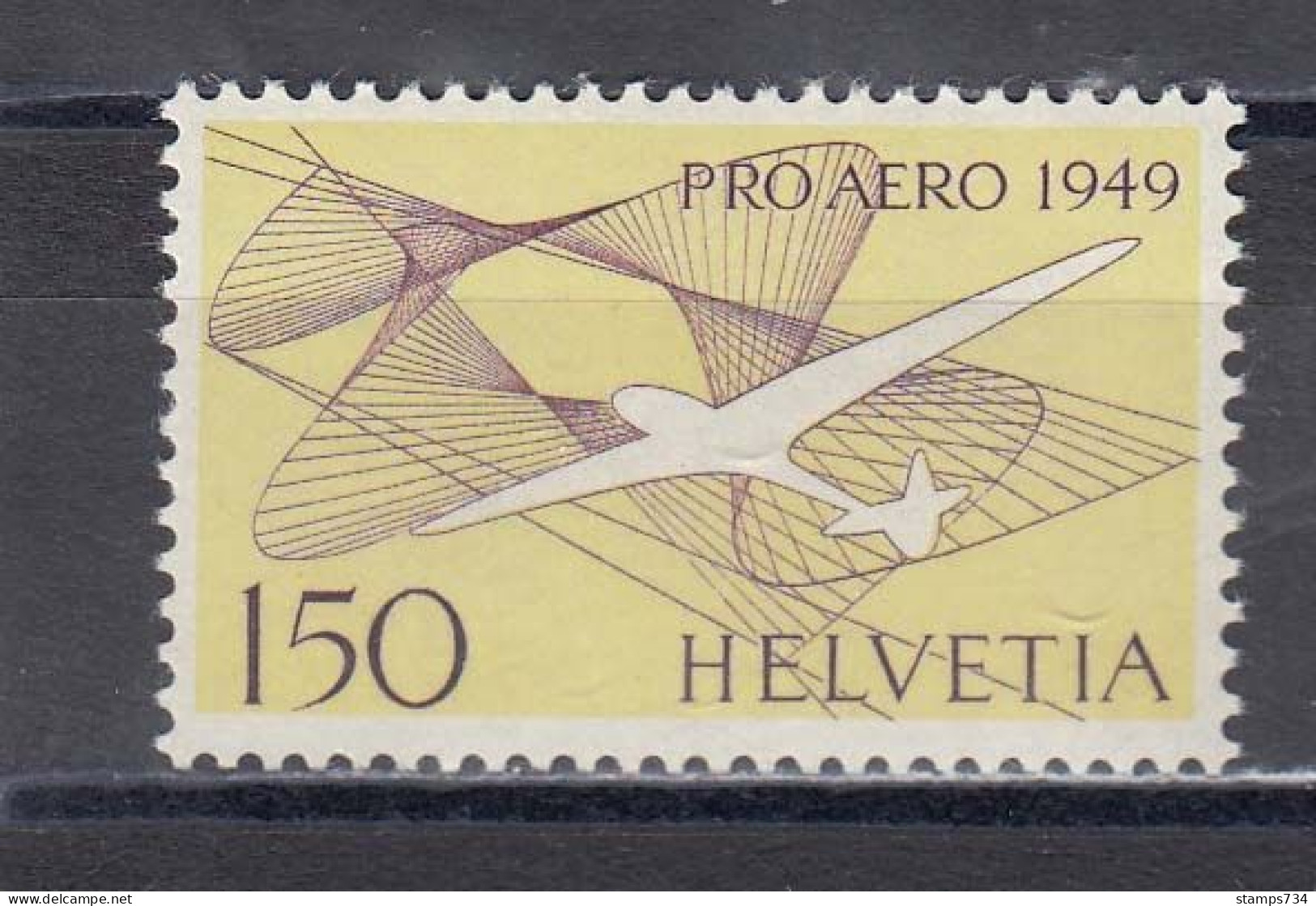 Switzerland 1949 - "PRO AERO 1949", Mi-Nr. 518, MNH** - Nuevos