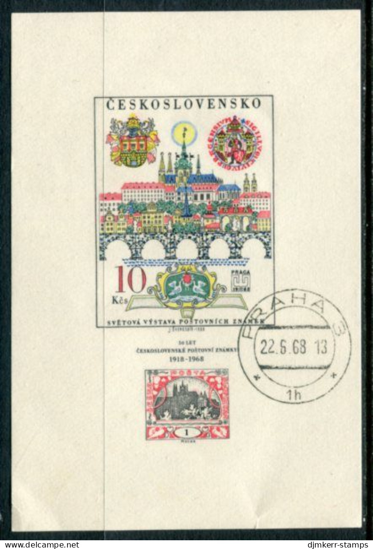 CZECHOSLOVAKIA 1968 Stamp Anniversary Block Used   Michel Block 29 - Oblitérés