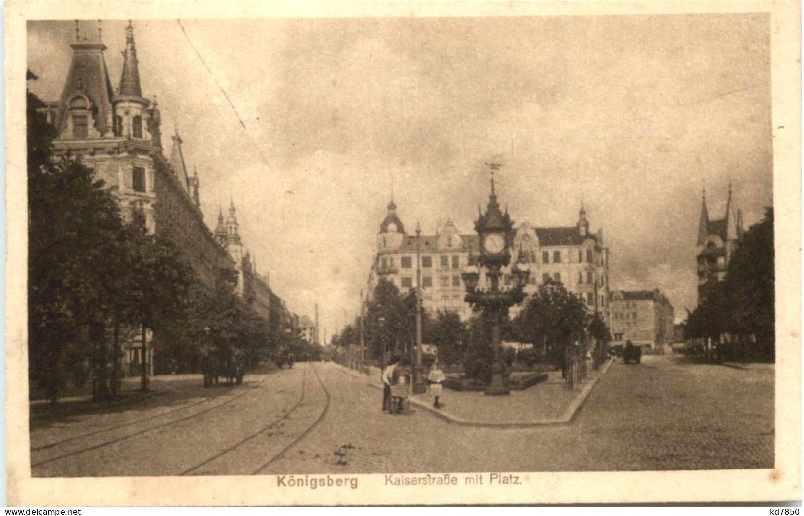 Ostpreussen - Königsberg - Kaiserstraße Mit Platz - Ostpreussen