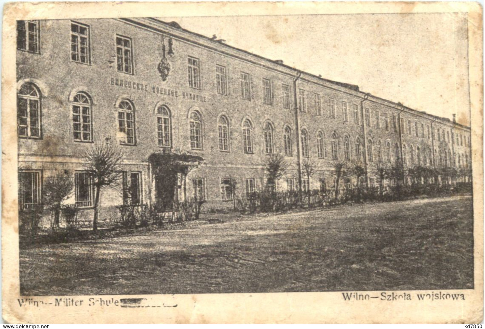 Wilna - Militär Schule - Feldpost - Litauen