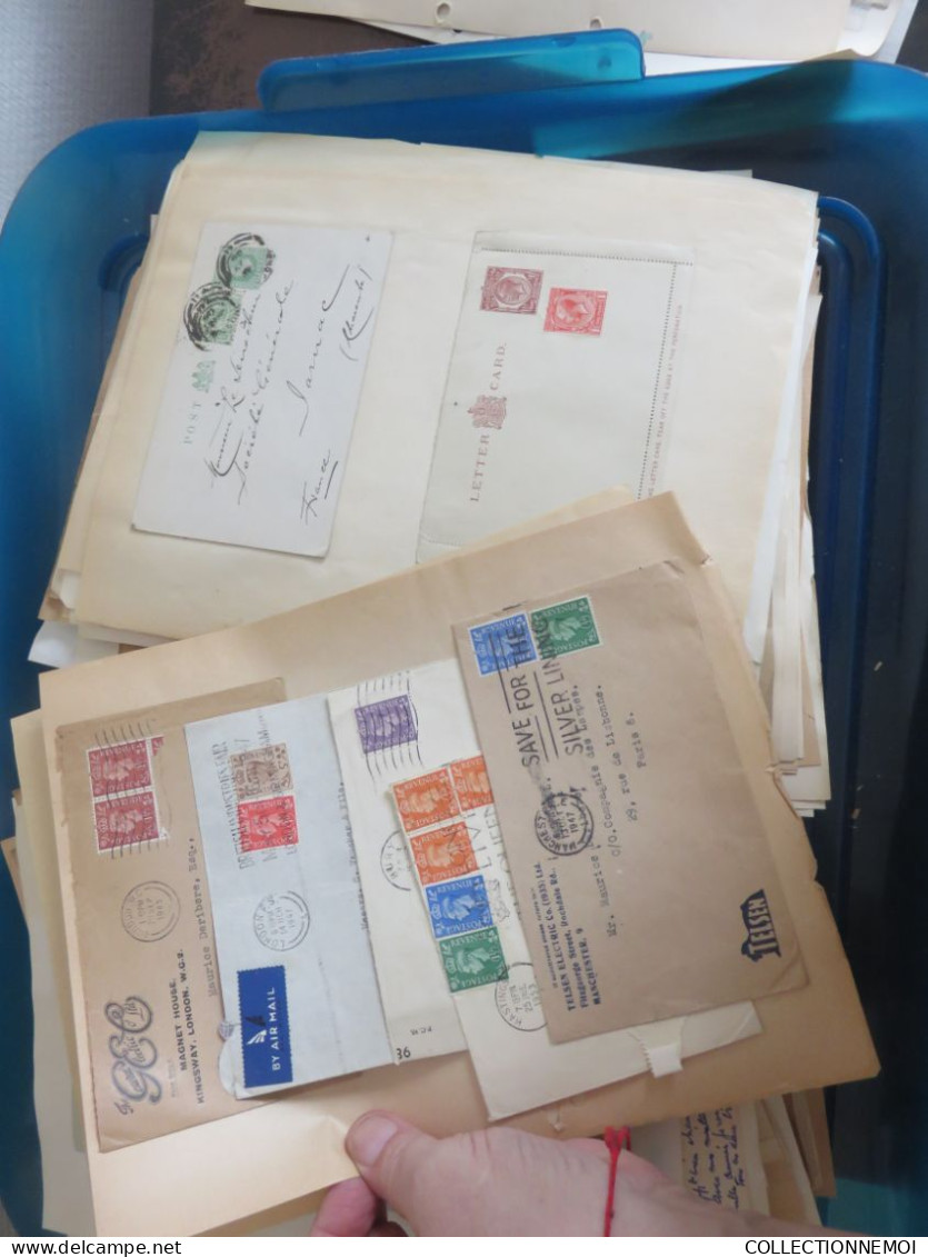 1 vrac de lettres et timbres et divers ça pése environ 6 kilos ,,, IMPOSSIBLE DE TOUT MONTRER