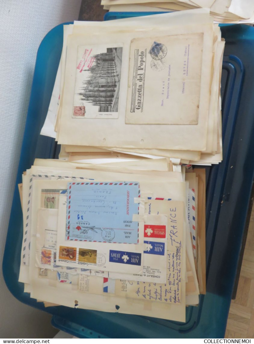 1 vrac de lettres et timbres et divers ça pése environ 6 kilos ,,, IMPOSSIBLE DE TOUT MONTRER