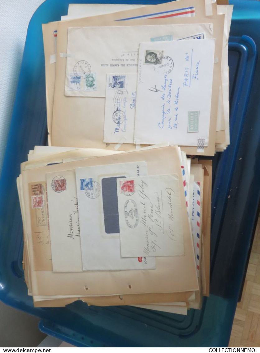 1 vrac de lettres et timbres et divers ça pése environ 6 kilos ,,, IMPOSSIBLE DE TOUT MONTRER