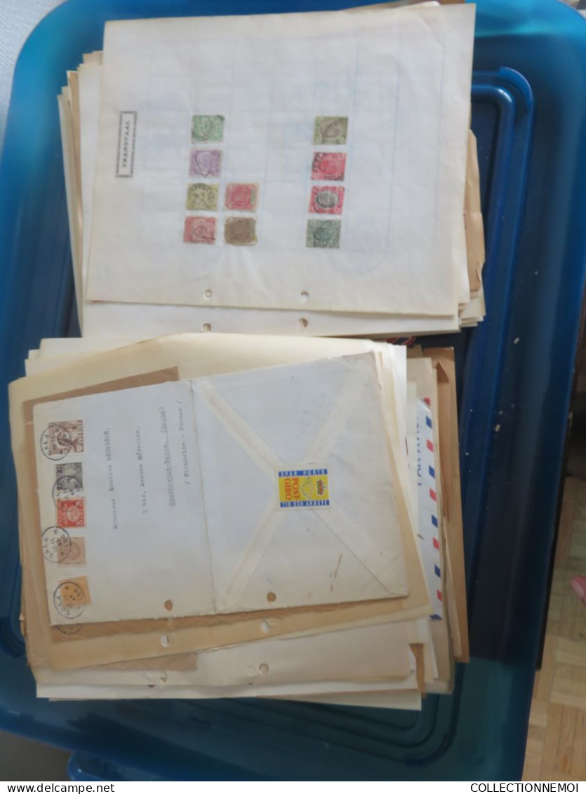 1 vrac de lettres et timbres et divers ça pése environ 6 kilos ,,, IMPOSSIBLE DE TOUT MONTRER