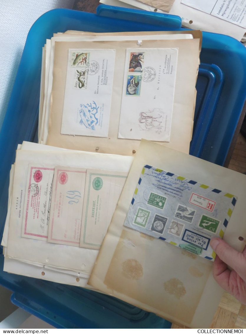 1 vrac de lettres et timbres et divers ça pése environ 6 kilos ,,, IMPOSSIBLE DE TOUT MONTRER