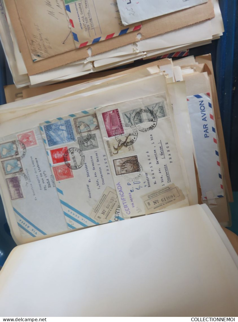 1 vrac de lettres et timbres et divers ça pése environ 6 kilos ,,, IMPOSSIBLE DE TOUT MONTRER