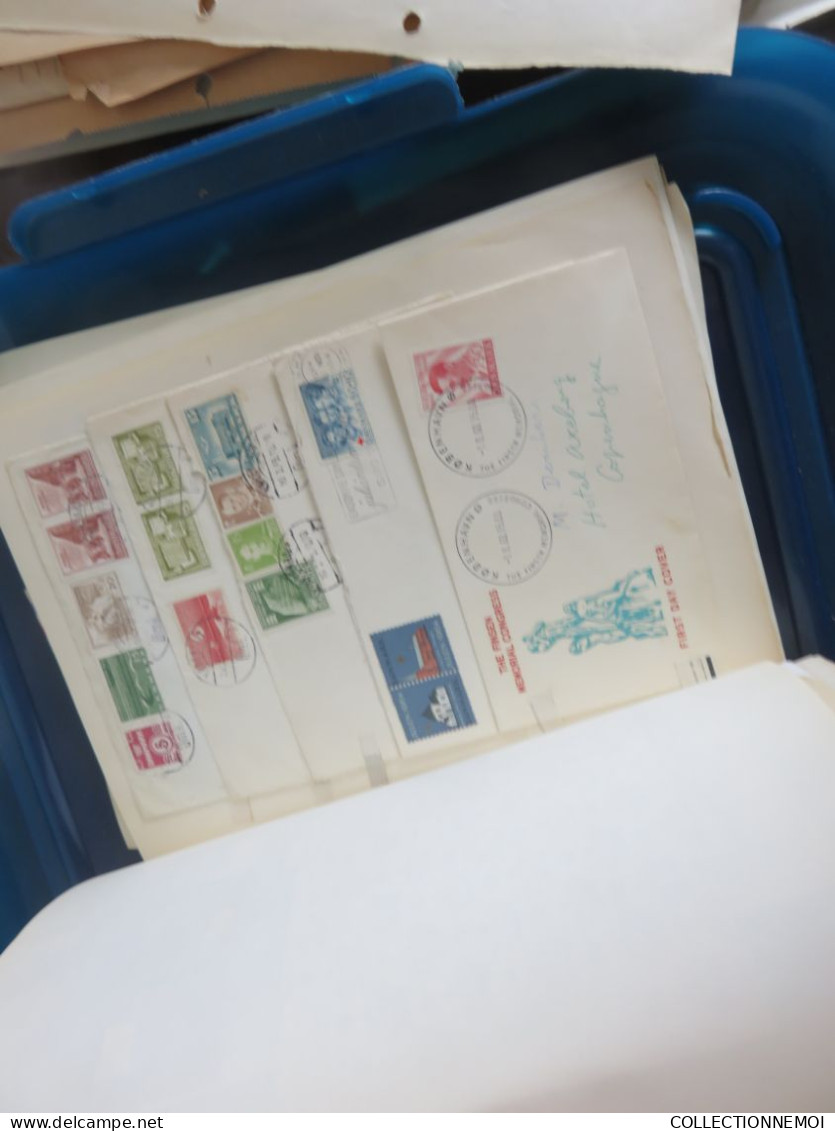 1 vrac de lettres et timbres et divers ça pése environ 6 kilos ,,, IMPOSSIBLE DE TOUT MONTRER