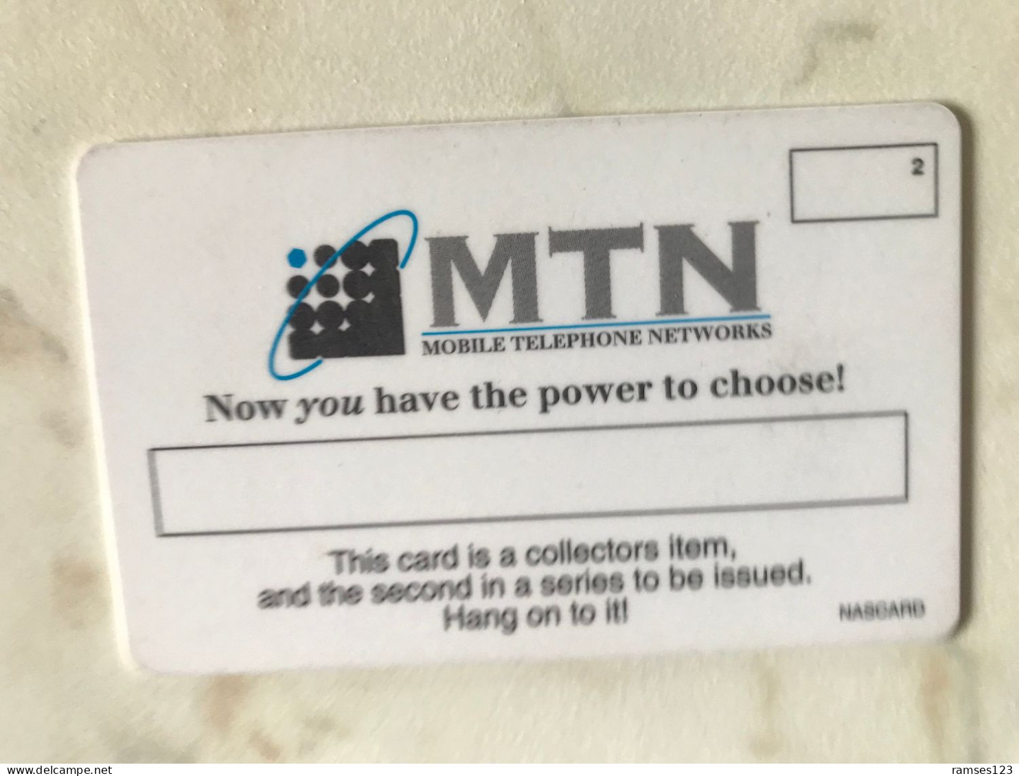 VERY RARE SOUTH AFRICA   MTN   GSM   PROOF DEMO SECOND ISSUE    VERY RARE SANTA CLAUSS - Sudafrica