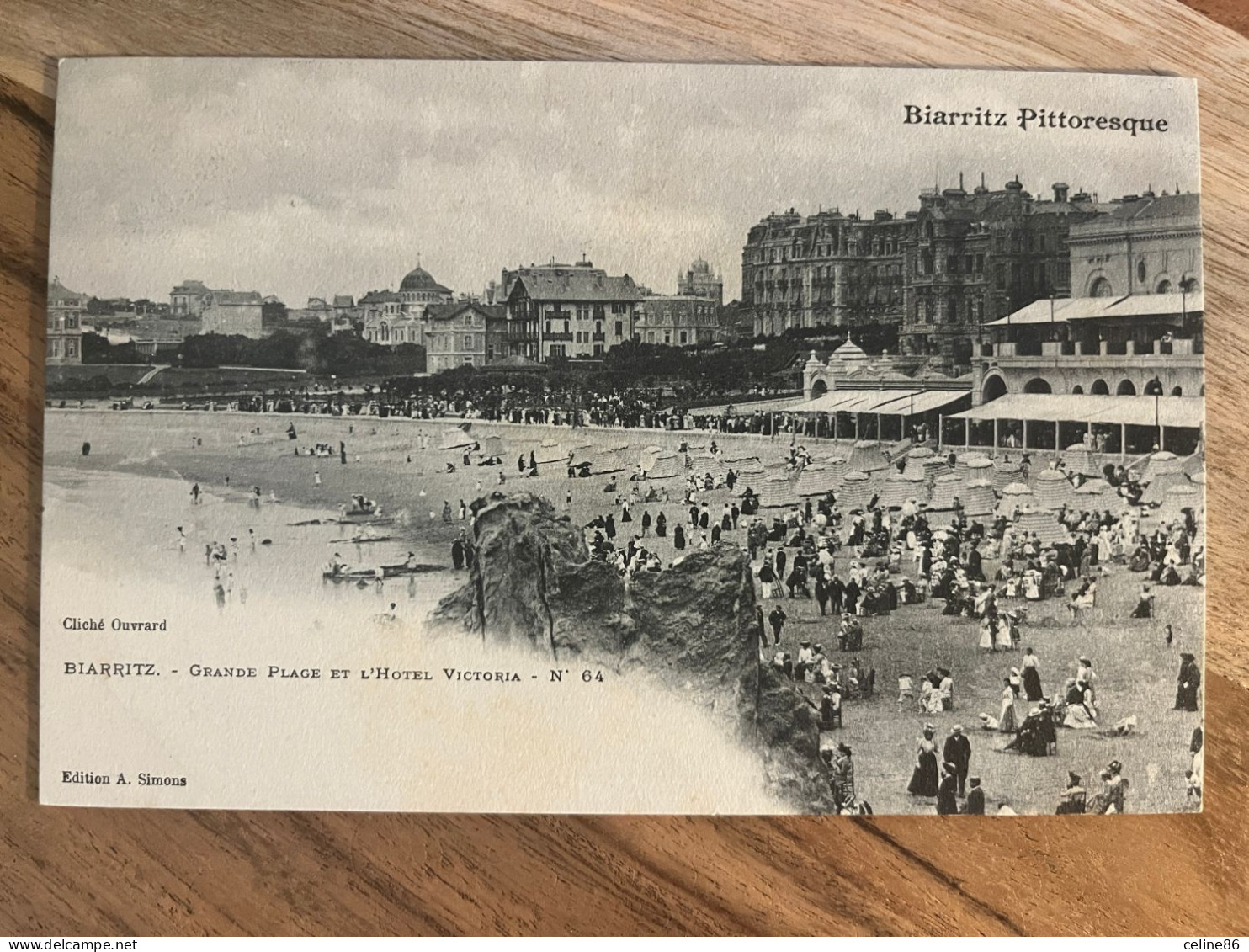 BIARRITZ Grande Plage Et L'hotel Victoria - Biarritz