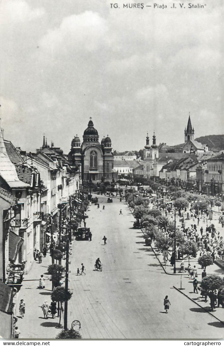 Postcard Romania Targu Mures Piata Stalin - Romania