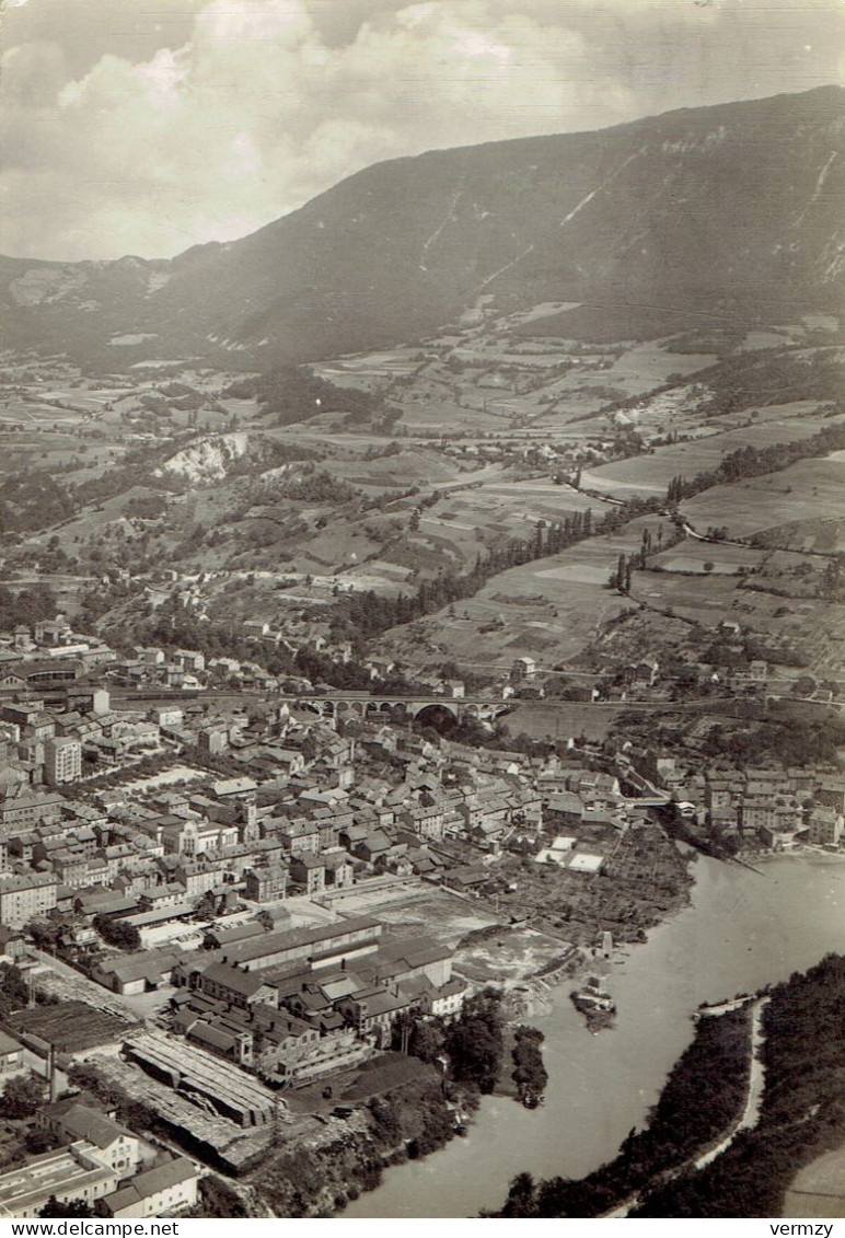 BELLEGARDE-sur-VALSERINE : Vue Prise D'avion - Photo Véritable - Bellegarde-sur-Valserine