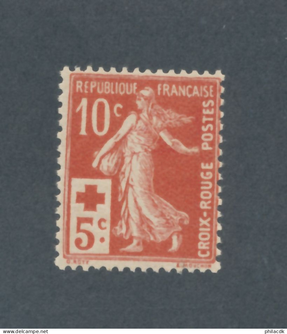 FRANCE - N° 147 NEUF* AVEC GOMME ALTEREE - 1914 - COTE : 40€ - Unused Stamps