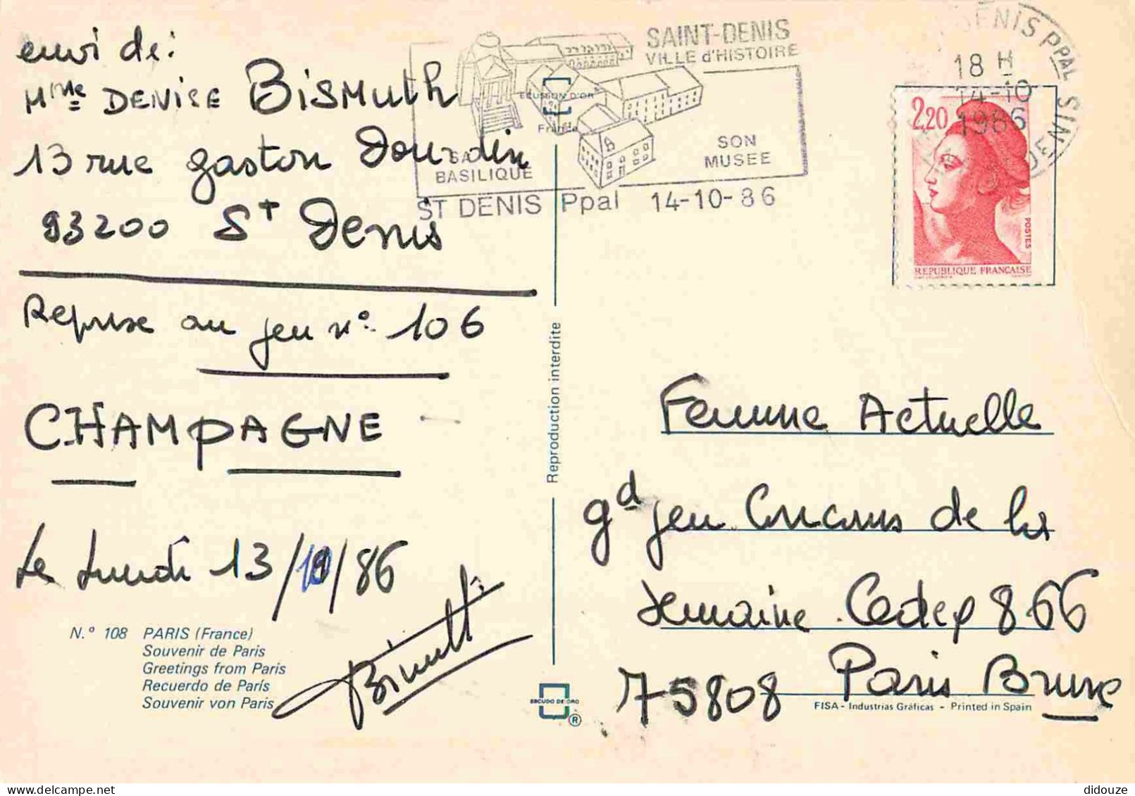 75 - Paris - Multivues - CPM - Voir Scans Recto-Verso - Multi-vues, Vues Panoramiques