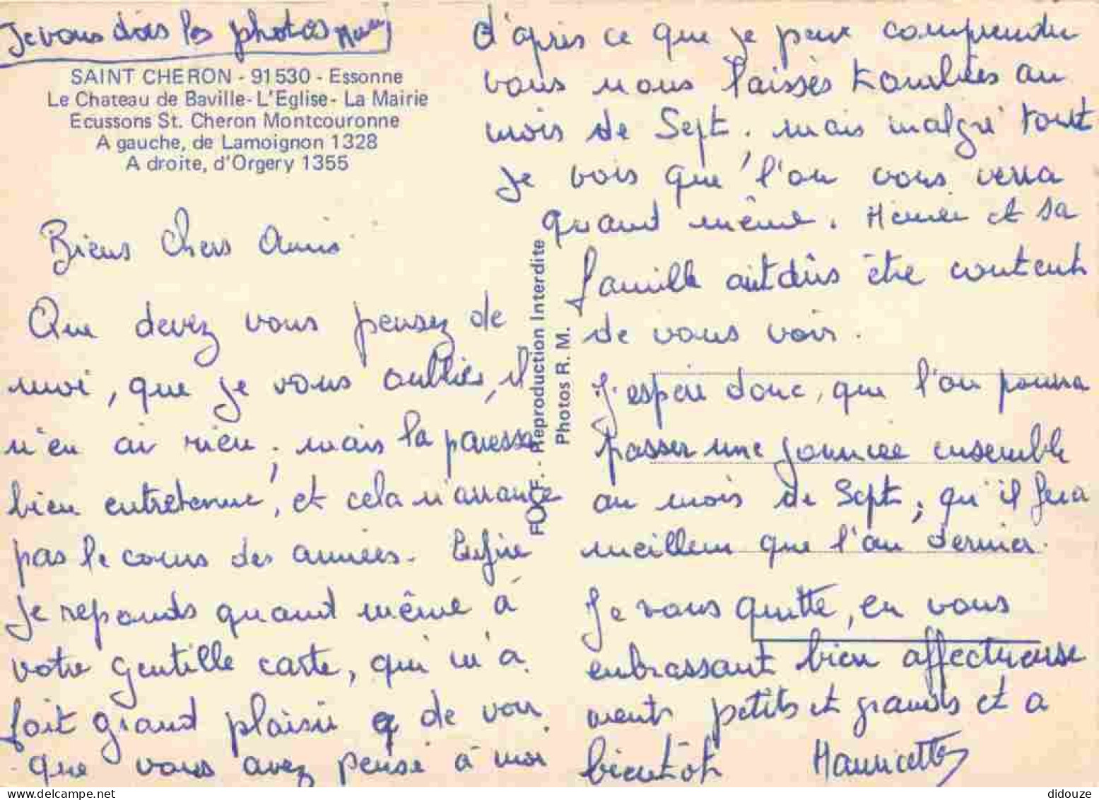 91 - Saint-Chéron - Multivues - Blasons - CPM - Voir Scans Recto-Verso - Saint Cheron