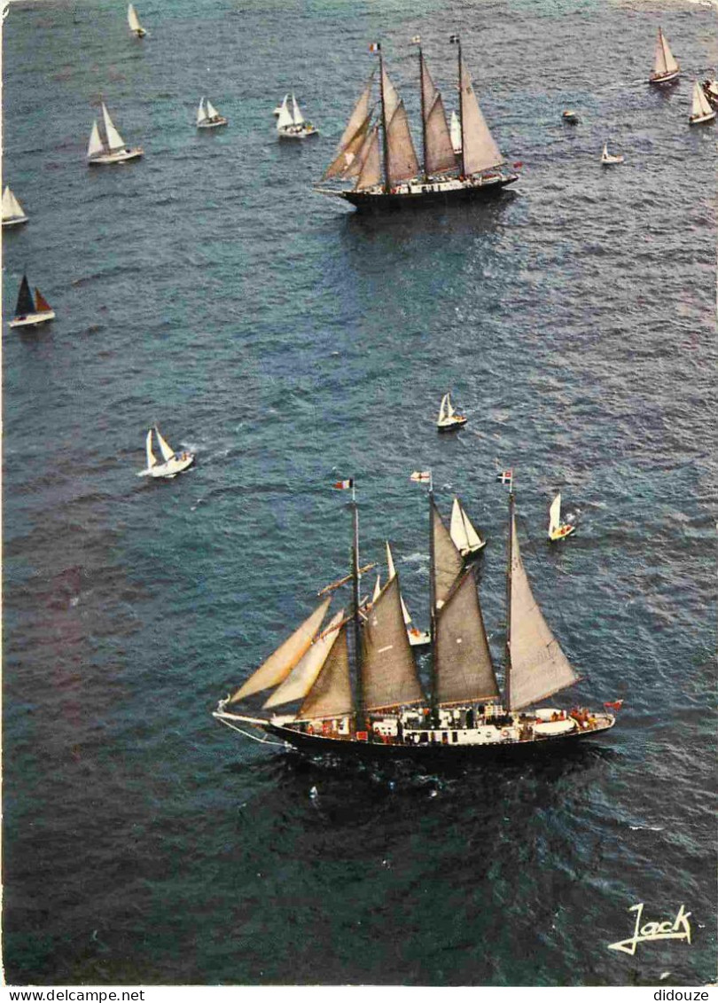 Bateaux - Voiliers - Bretagne - Les Navires écoles Britanniques Malcolm Miller Et Winston Churchill - CPM - Voir Scans R - Voiliers