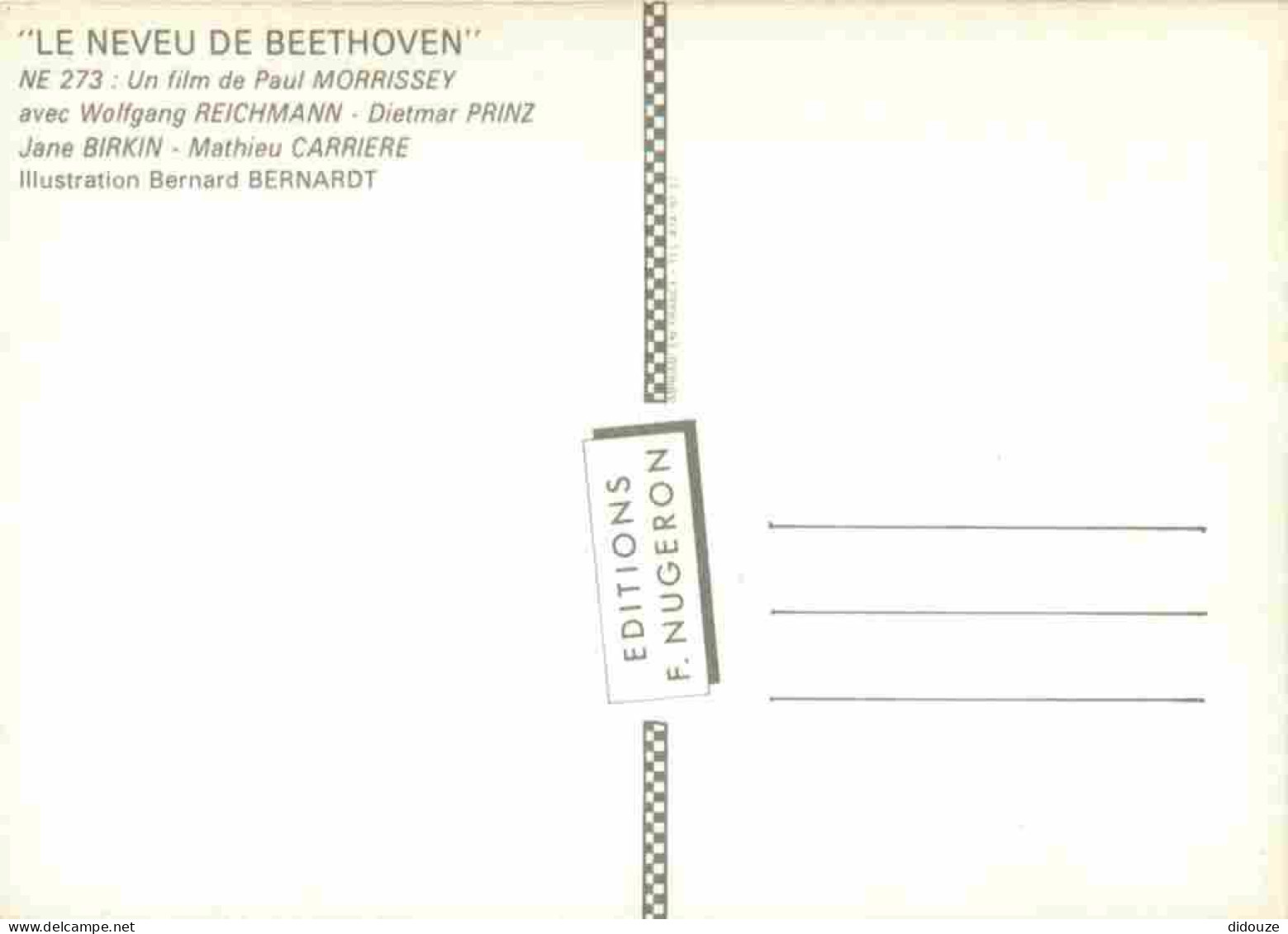 Cinema - Affiche De Film - Le Neveu De Beethoven - CPM - Carte Neuve - Voir Scans Recto-Verso - Manifesti Su Carta