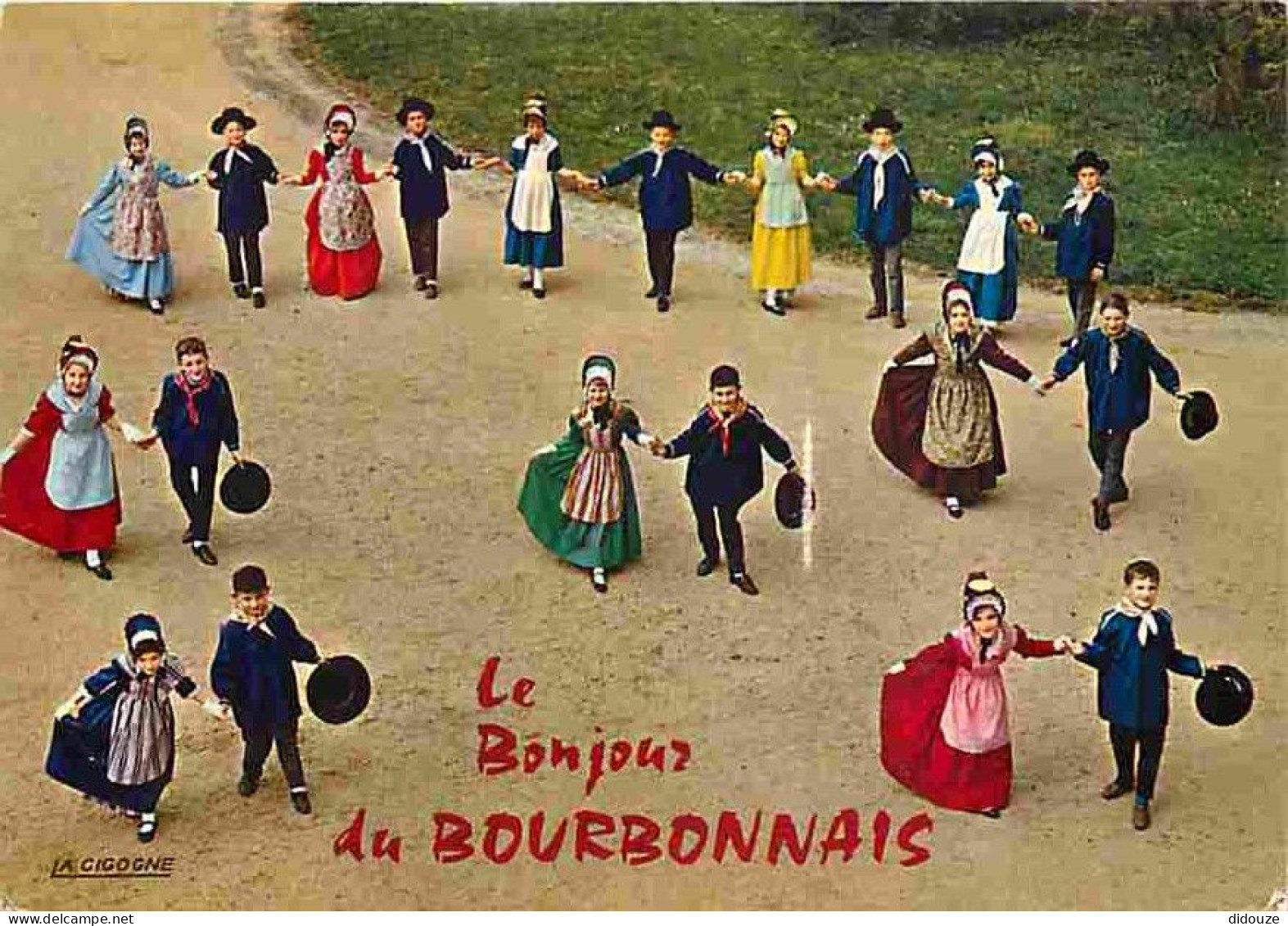 Folklore - Danses - Bourbonnais - Groupe Folklorique Vichy Et Ses Sources - Gracieuse Révérence - Flamme Postale - Voir  - Bailes