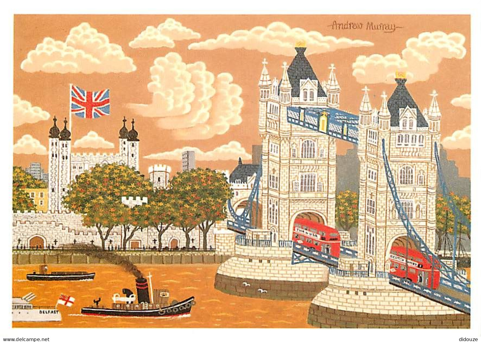 Art - Peinture - Andrew Murray - Tower Bridge And Tower Of London - Carte Neuve - CPM - Voir Scans Recto-Verso - Malerei & Gemälde