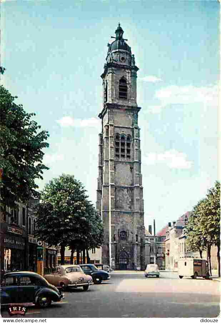 Automobiles - Cambrai - Mail St Martin Et Beffroi - CPM - Voir Scans Recto-Verso - Voitures De Tourisme