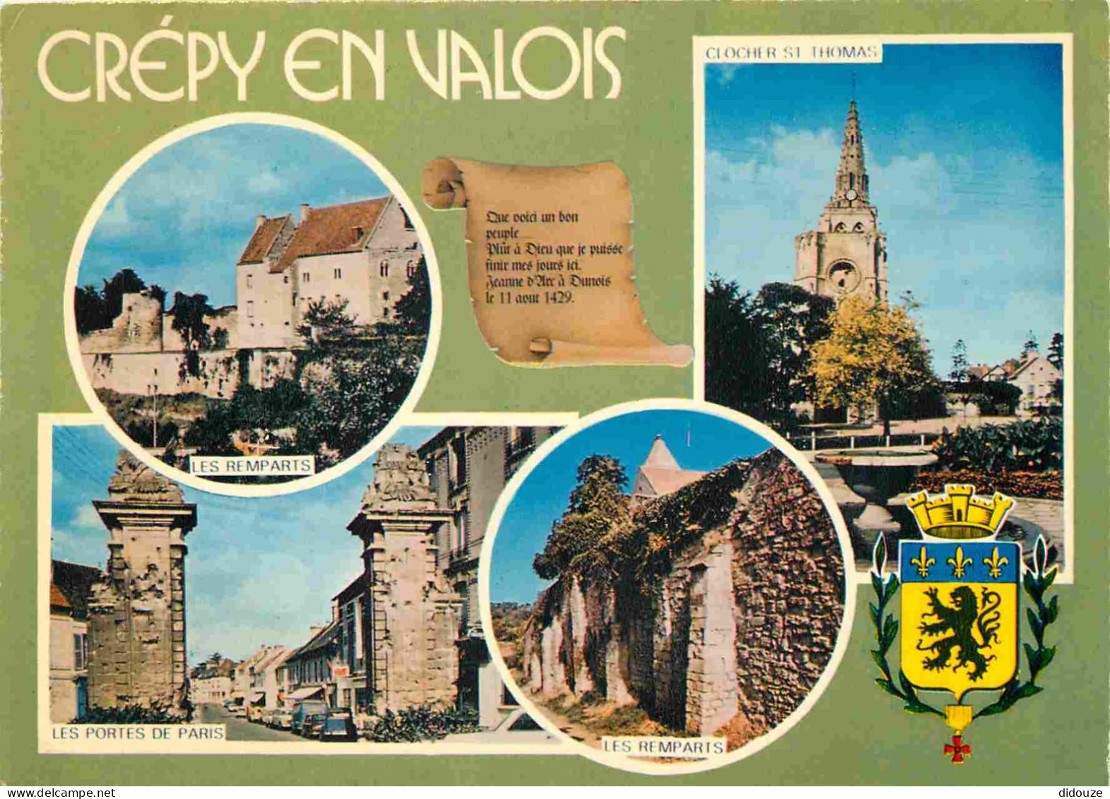 60 - Crépy En Valois - Multivues - Blasons - CPM - Voir Scans Recto-Verso - Crepy En Valois