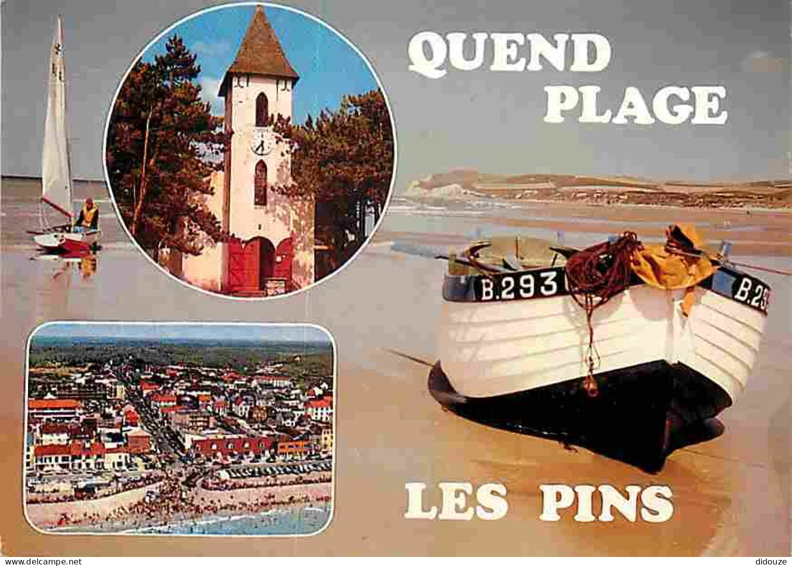 80 - Quend Plage Les Pins - Multivues - Plage - Flamme Postale - CPM - Voir Scans Recto-Verso - Quend