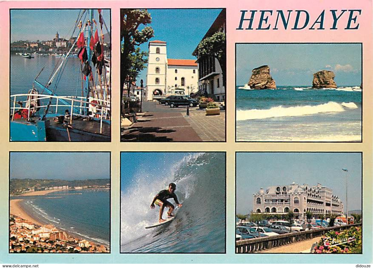 64 - Hendaye - Multivues - Surf - Automobiles - Carte Neuve - CPM - Voir Scans Recto-Verso - Hendaye