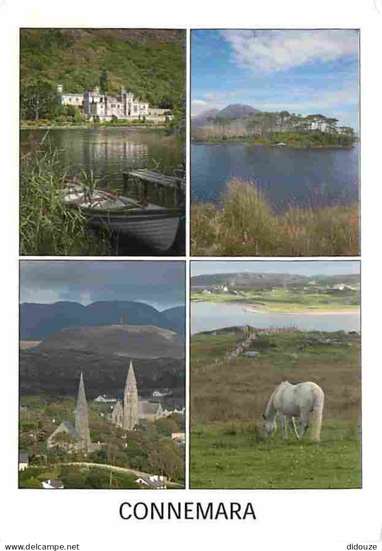 Irlande - Connemara - Multivues - Chevaux - Voir Timbre - CPM - Voir Scans Recto-Verso - Galway