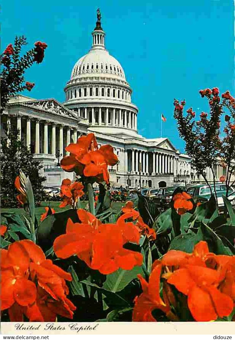 Etats Unis - Washington - Capitol - Fleurs - Automobiles - Carte Neuve - CPM - Voir Scans Recto-Verso - Washington DC