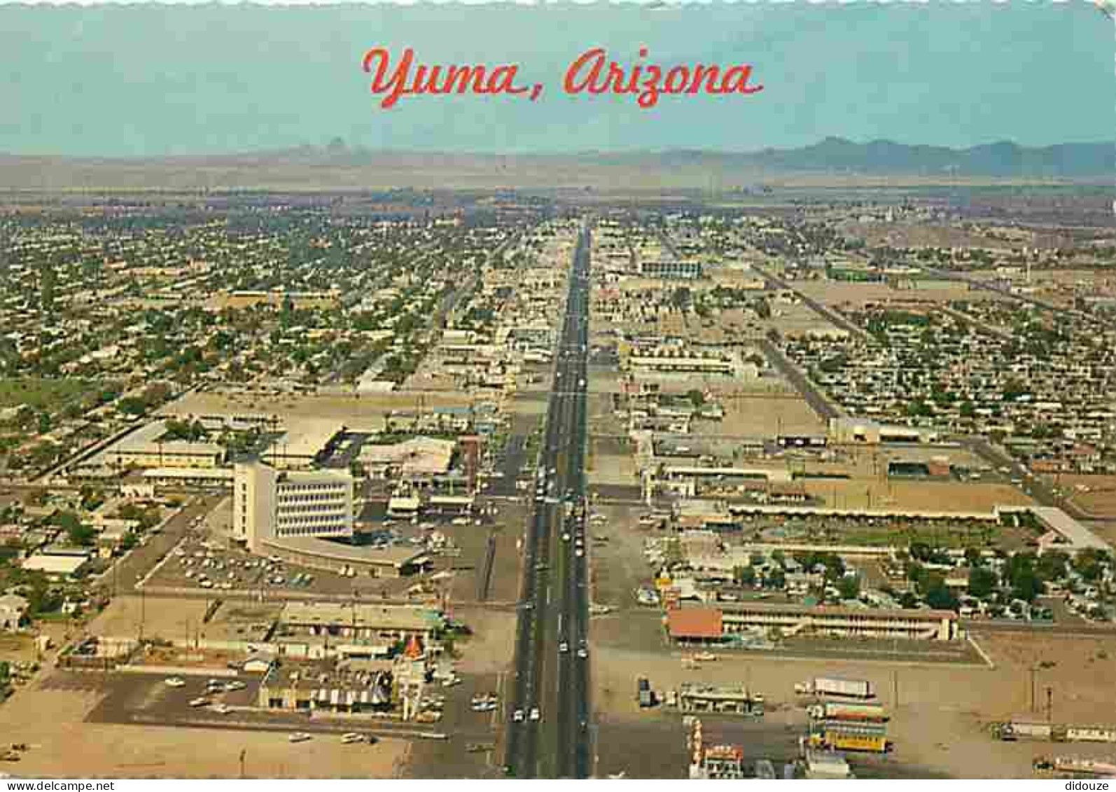 Etats Unis - Yuma - Aerial View Looking West On Busy Fourth Street Toward The Colorado River DividingArizona And Califor - Autres & Non Classés