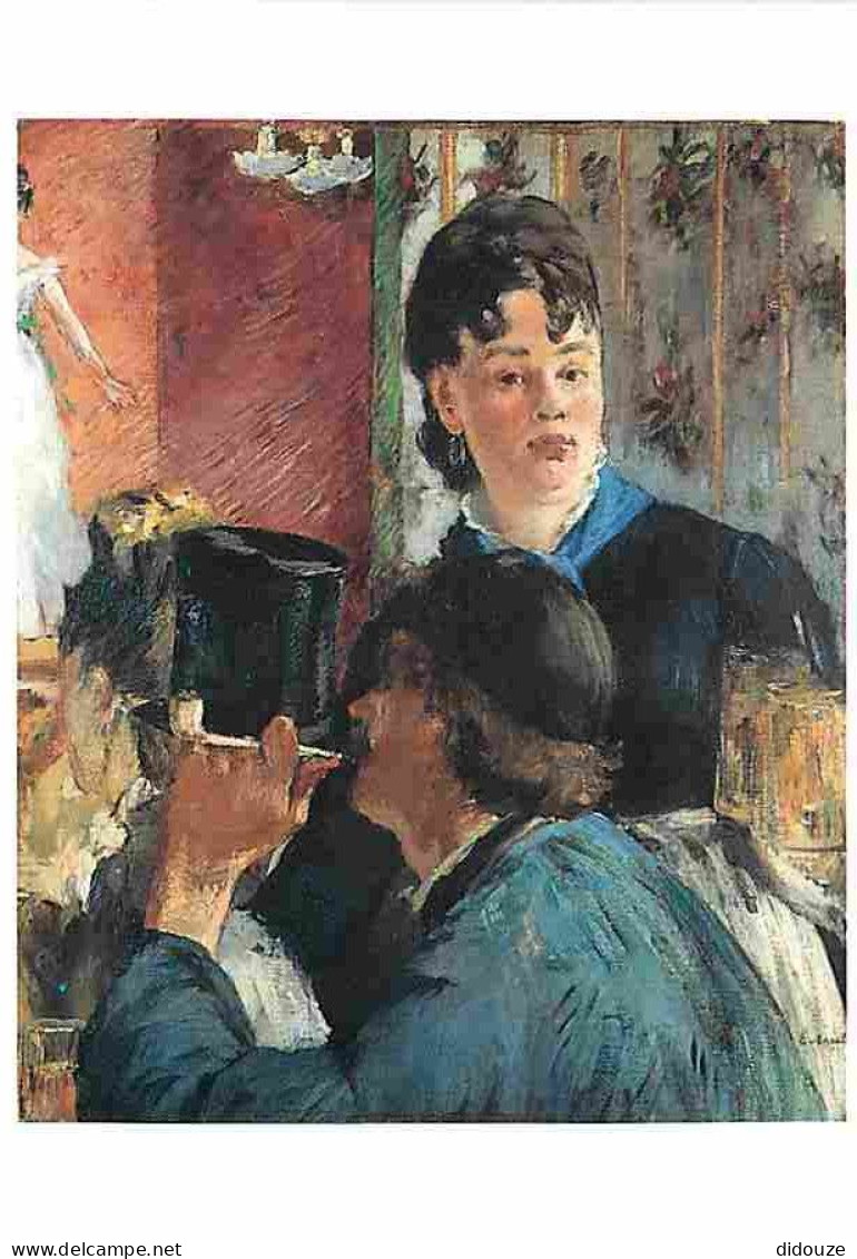 Art - Peinture - Edouard Manet - La Serveuse De Bocks - CPM - Voir Scans Recto-Verso - Malerei & Gemälde