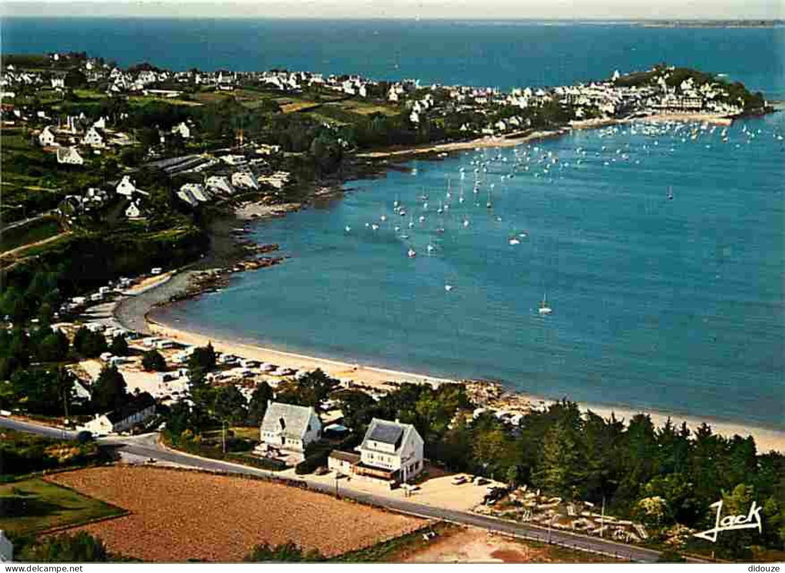 29 - Locquirec - La Plage Des Sapins - La Pointe De Locquirec - Vue Aérienne - Voir Scans Recto Verso  - Locquirec