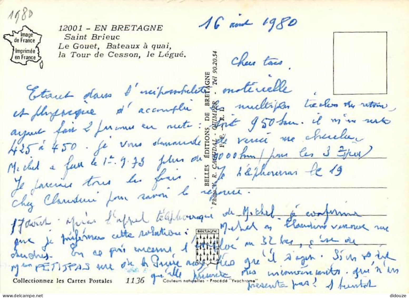 22 - Saint Brieuc - Multivues - Bateaux - CPM - Voir Scans Recto-Verso - Saint-Brieuc