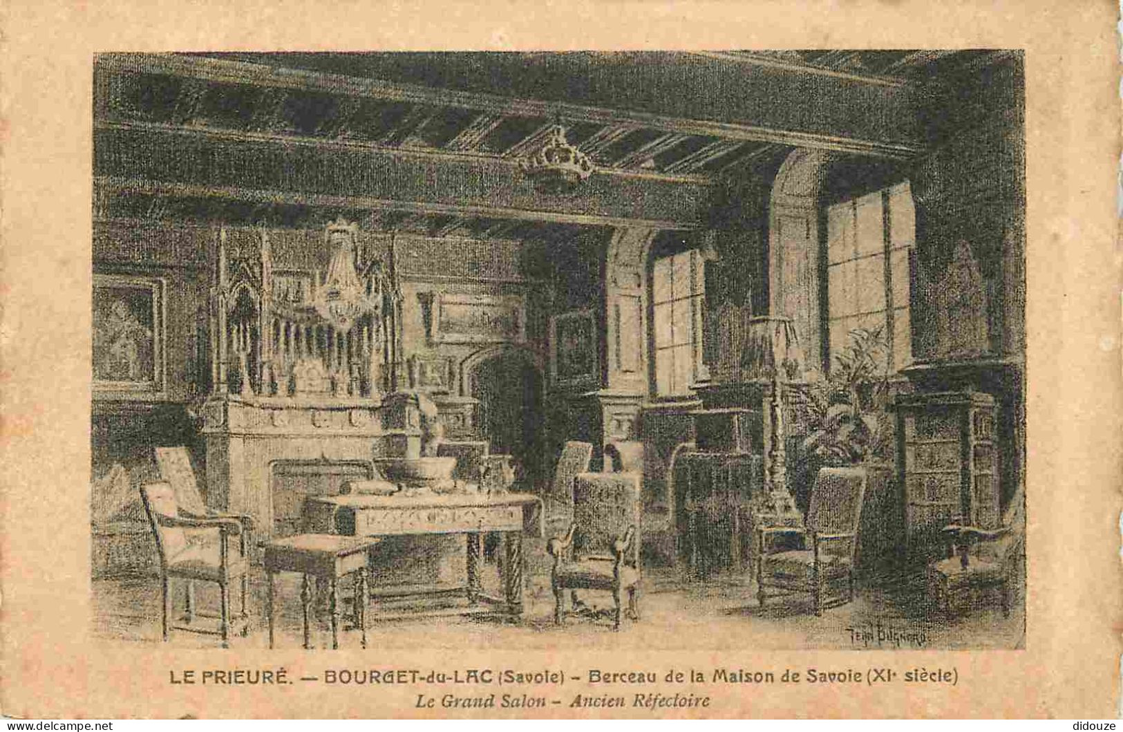 73 - Le Bourget Du Lac - Le Prieuré - Berceau De La Maison De Savoie - Le Grand Salon - Ancien Réfectoire - Art Peinture - Le Bourget Du Lac