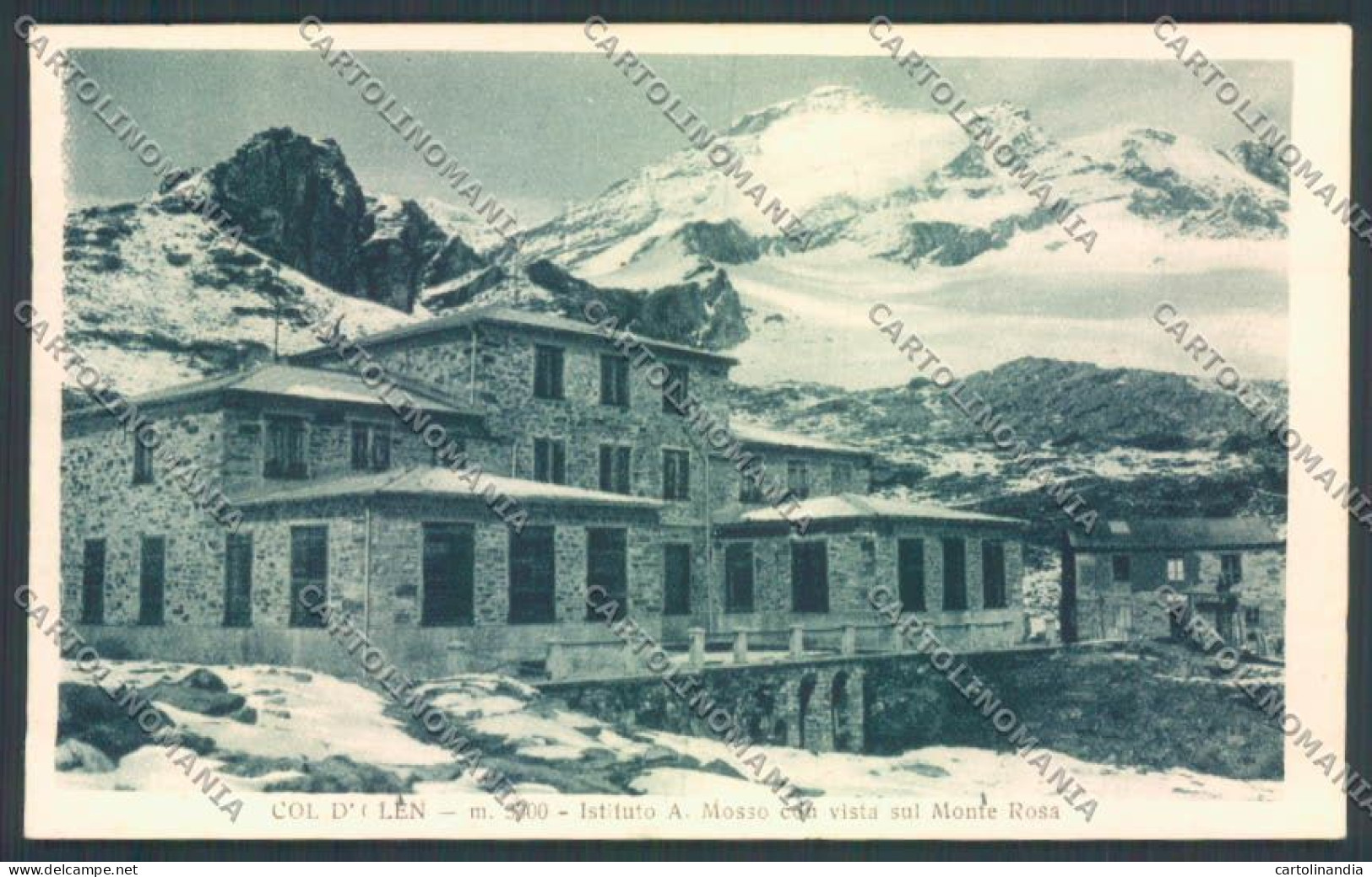 Vercelli Colle D'Olen Monte Rosa Cartolina ZT6612 - Vercelli