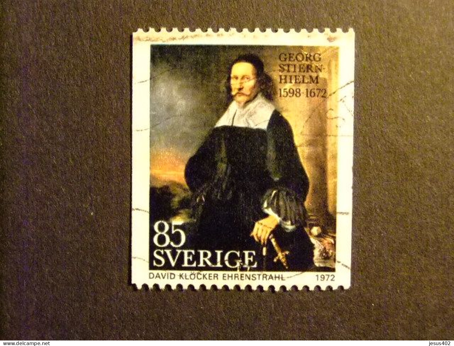 90 SUECIA SUEDE 1972 / GEORG STIERNHIELM / YVERT 724 FU - Used Stamps