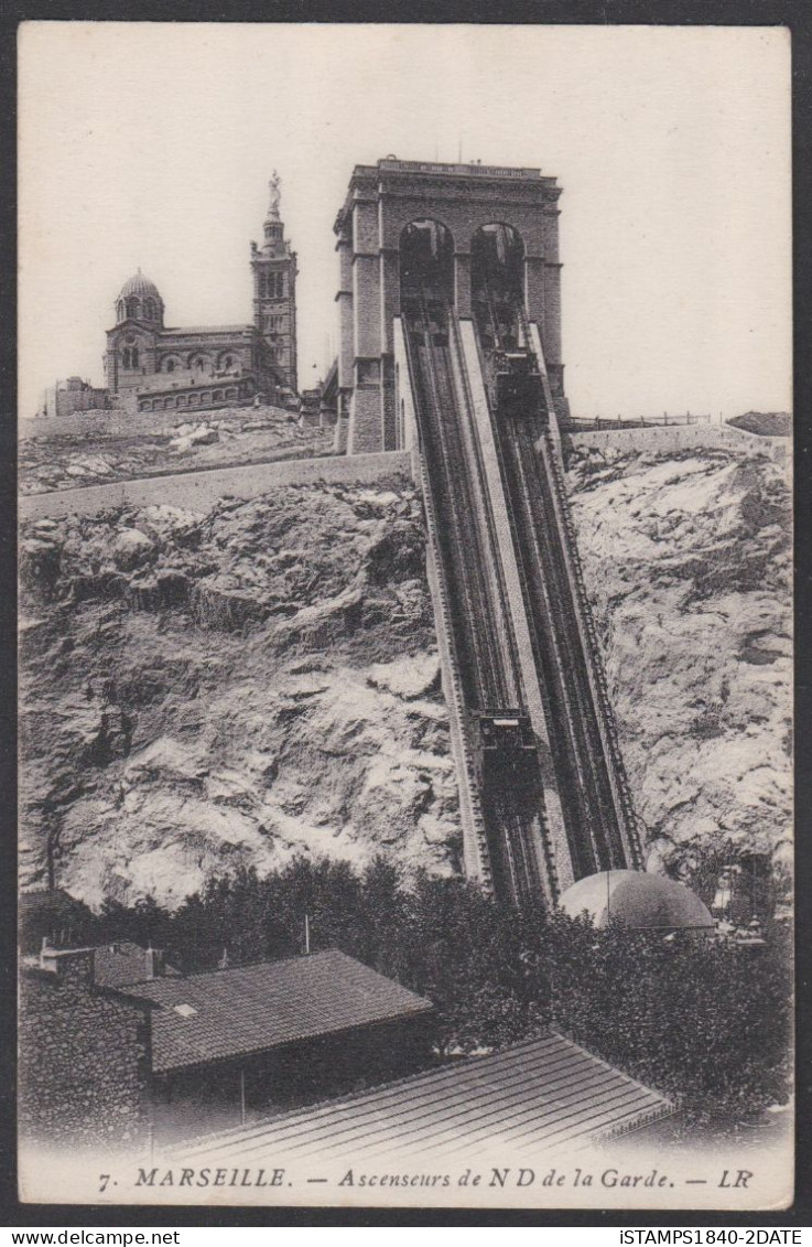 001230/ Marseille  Ascenseurs De N. D. De La Garde - Notre-Dame De La Garde, Ascenseur