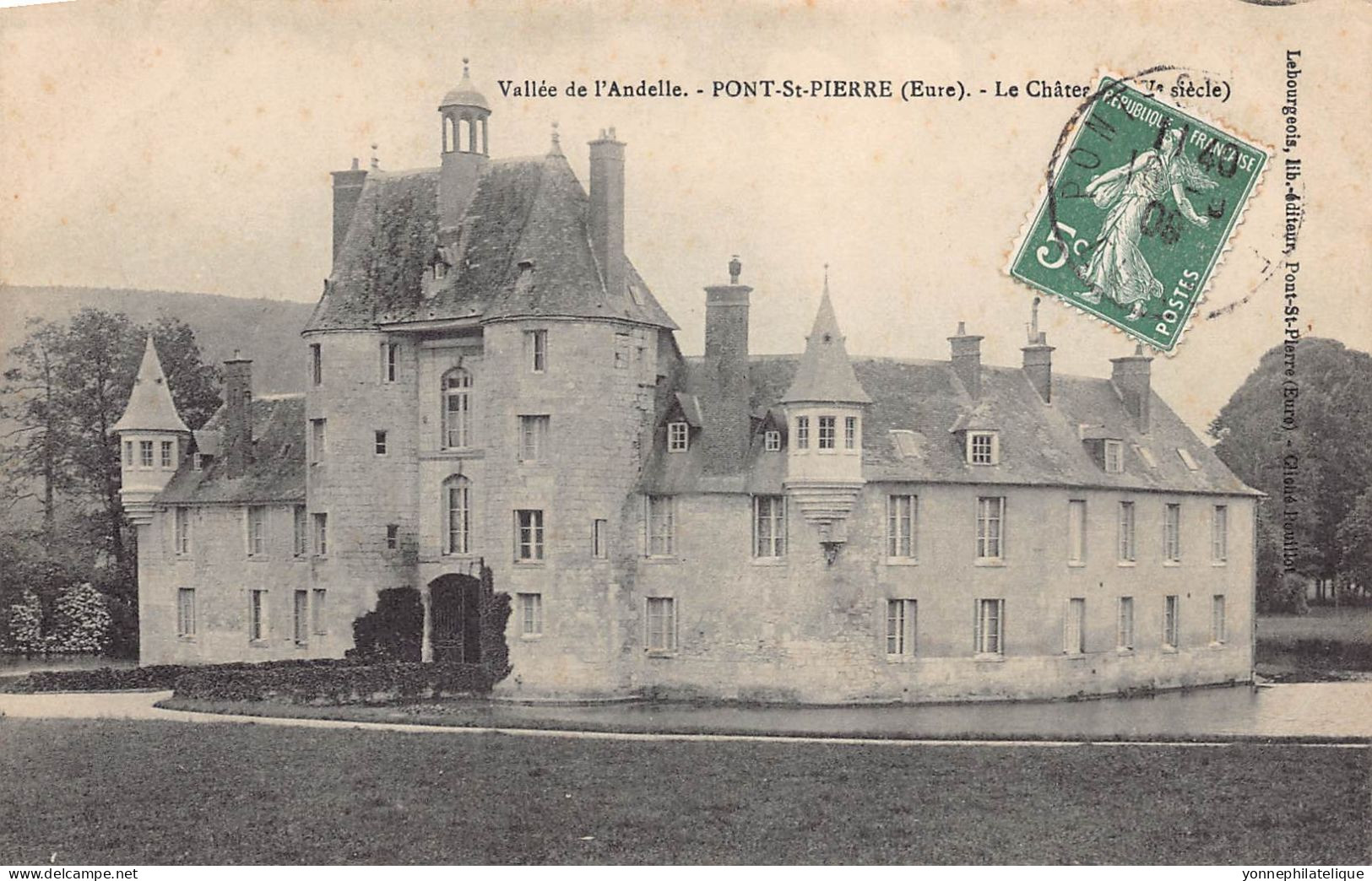 27 - EURE - Canton de FLEURY-SUR-ANDELLE - LOT de 16 CPA - château - LOT 27-45G