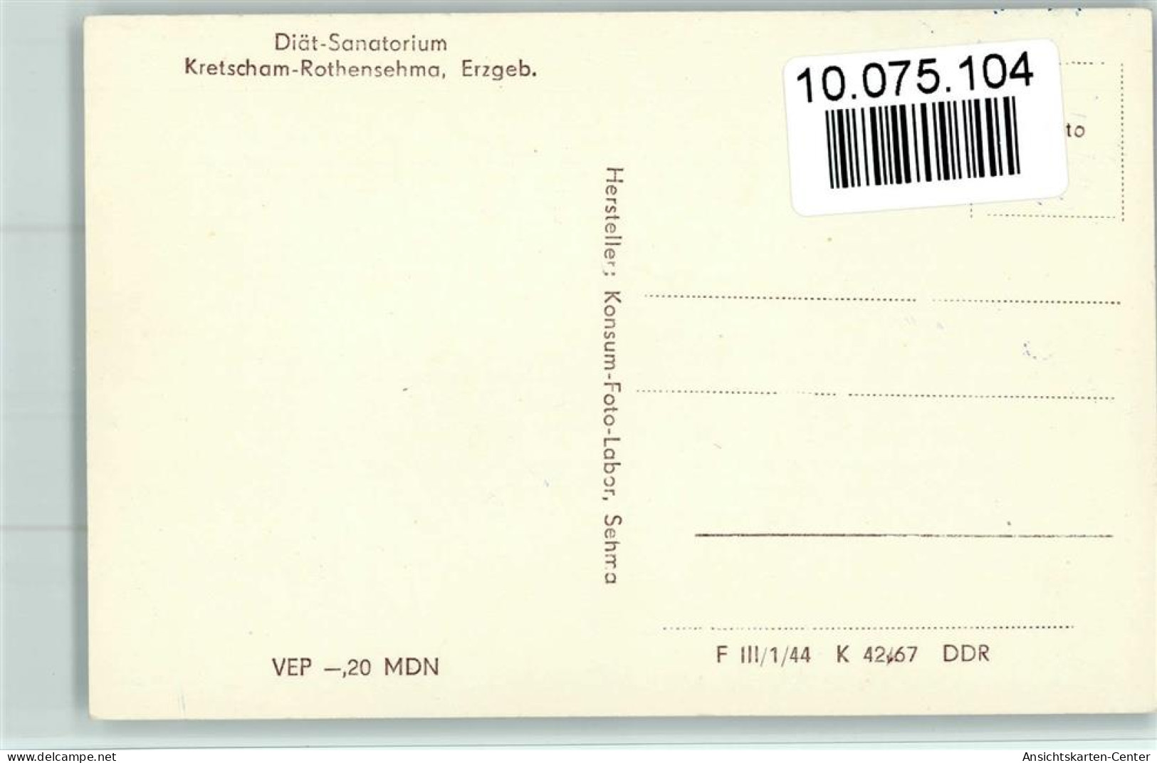 10075104 - Kretscham-Rothensehma - Oberwiesenthal