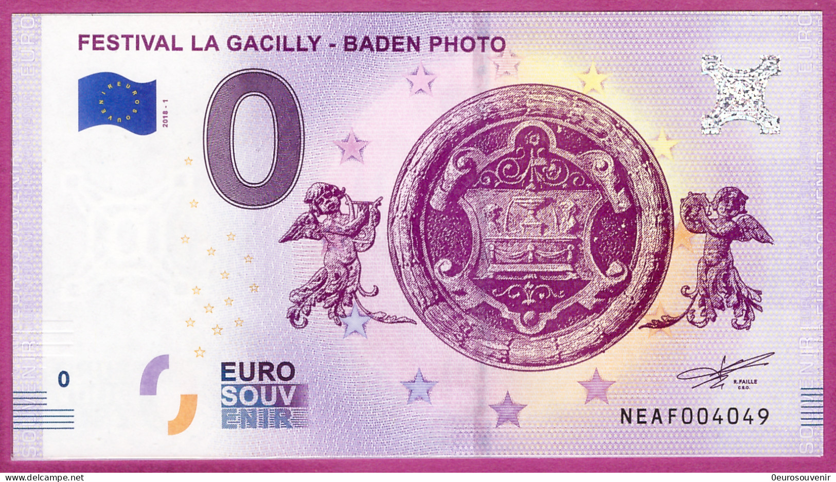 0-Euro NEAF 2018-1 FESTIVAL LA GACILLY - BADEN PHOTO - Essais Privés / Non-officiels