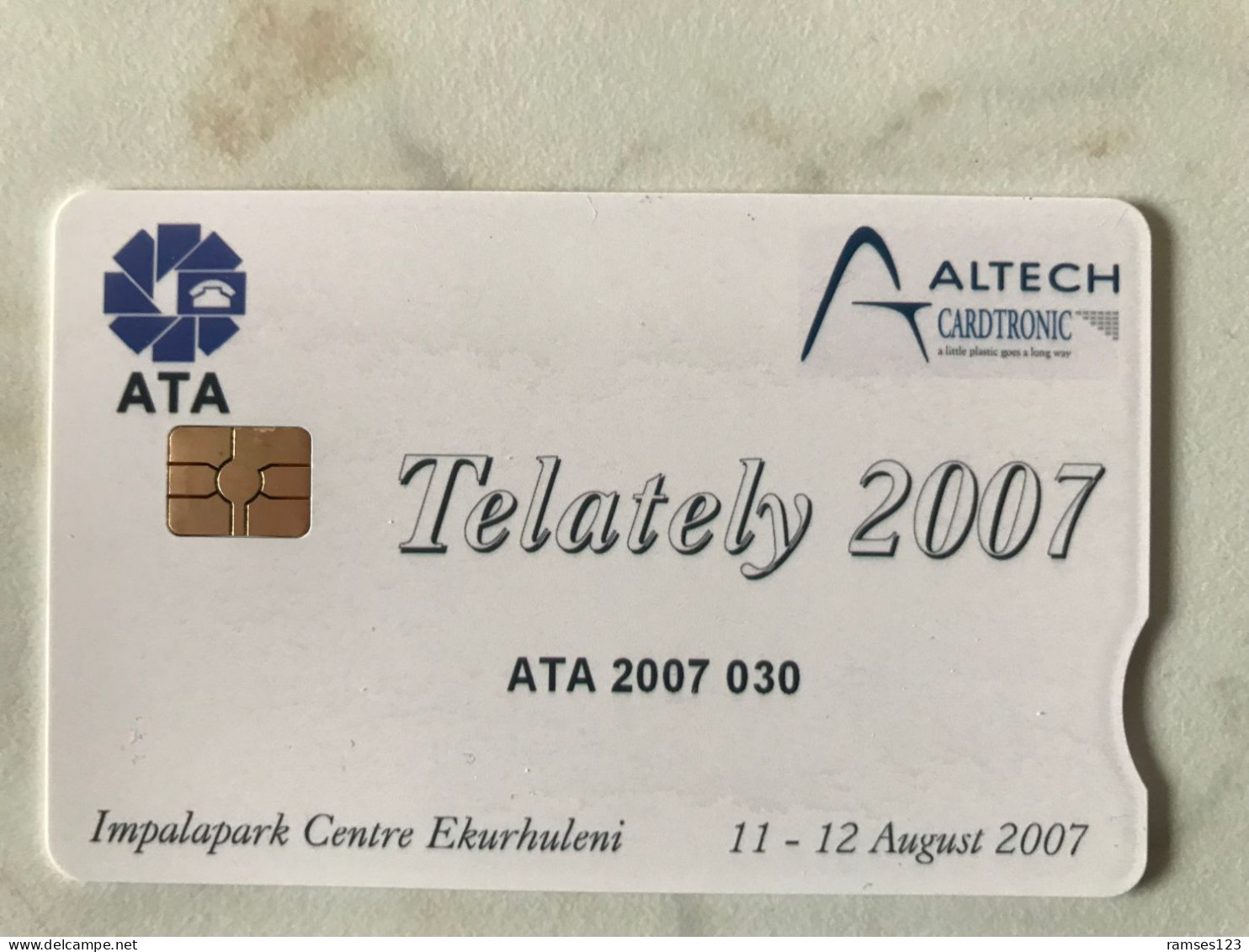 RARE    ATA   TELATELY 2007   TRAIN   LIMITED EDITION 100   RARE - Afrique Du Sud