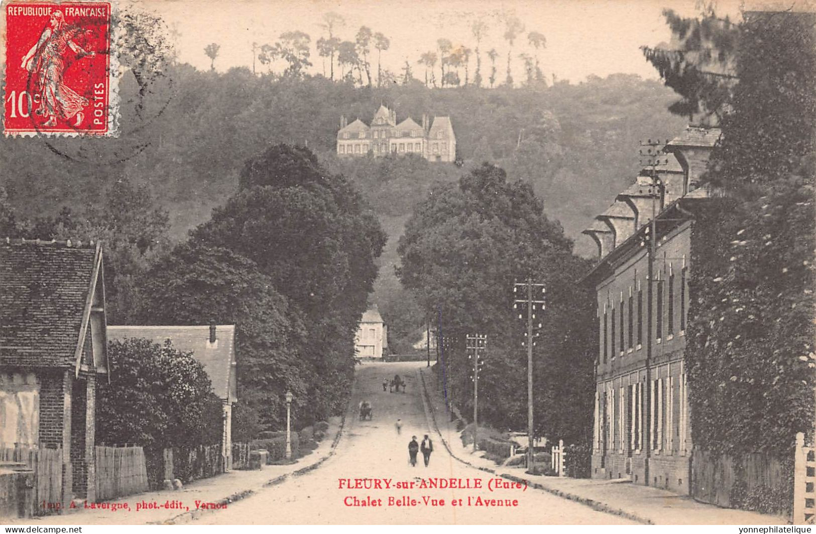 27 - EURE - Canton de FLEURY-SUR-ANDELLE - LOT de 16 CPA - château - LOT 27-46G