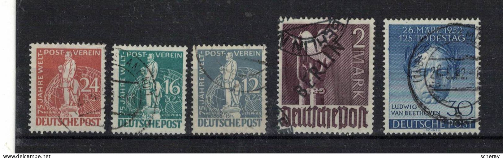 5 VALEURS BERLIN OBLITEREES DIVERSES ( Lot Rfa 075 ) - Used Stamps