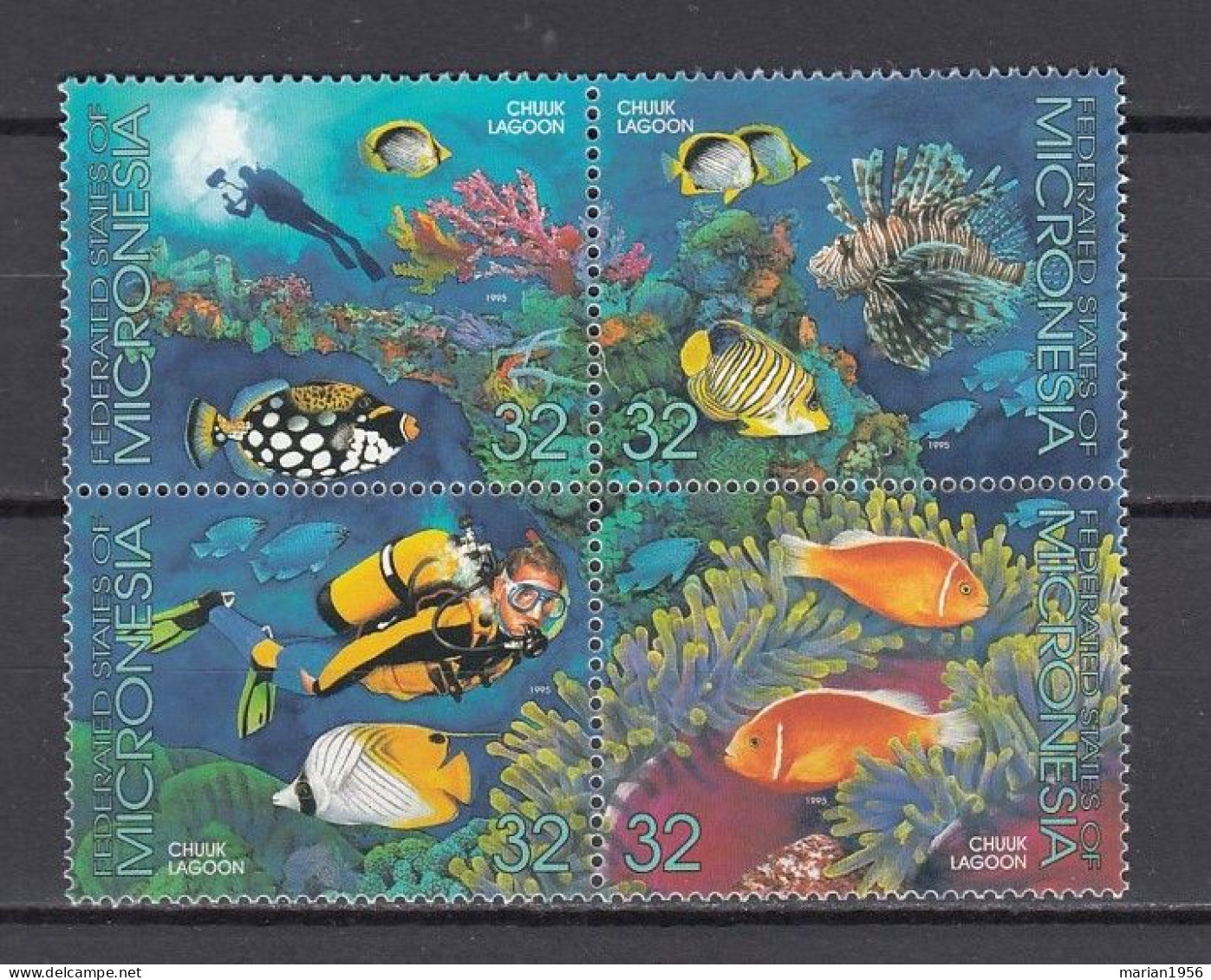 Micronesia 1996 - Vie Marine - POISSONS - MNH - Fische
