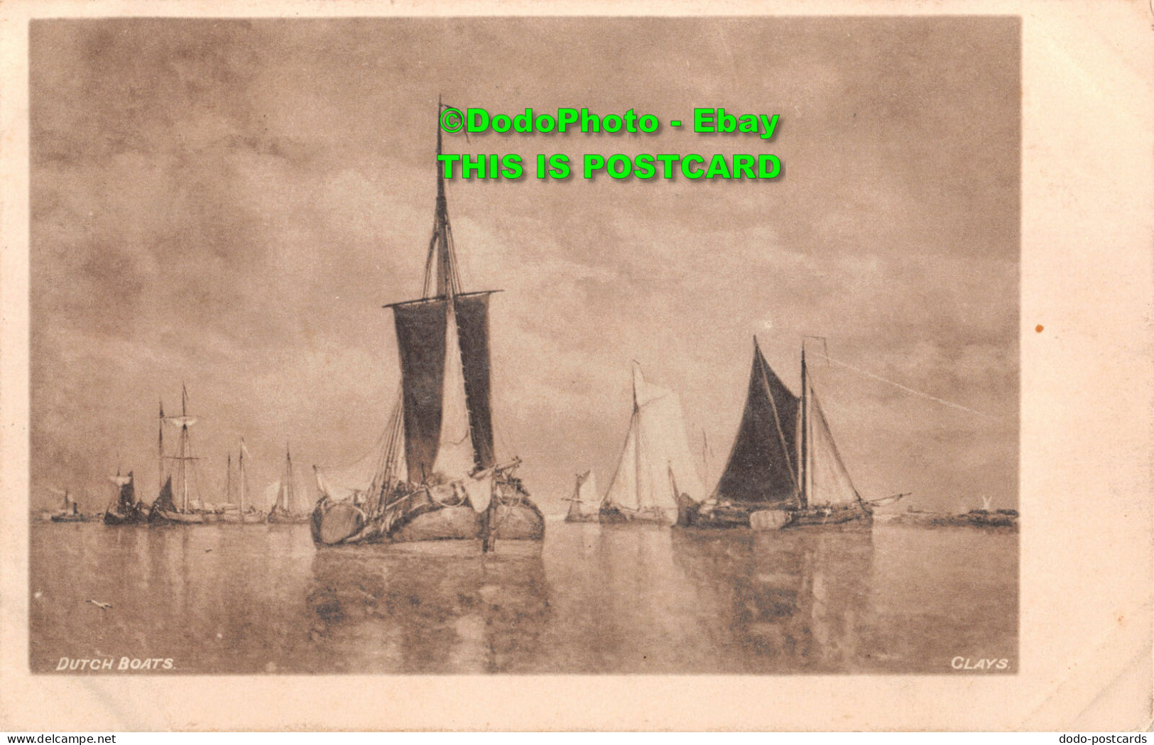 R392703 Dutch Boats. Clays. Postcard. 1904 - Mundo