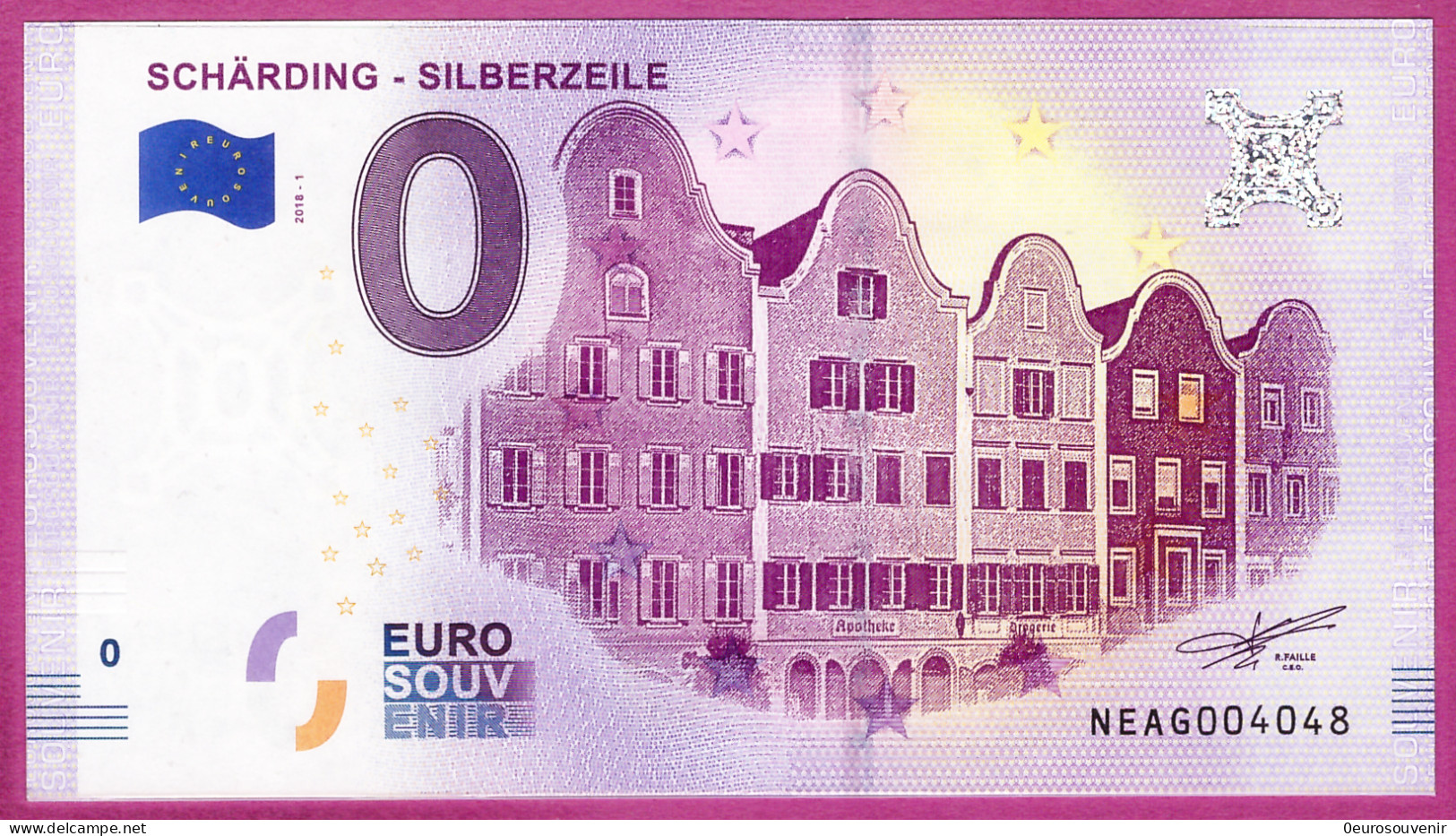 0-Euro NEAG 2018-1 SCHÄRDING - SILBERZEILE - Privatentwürfe