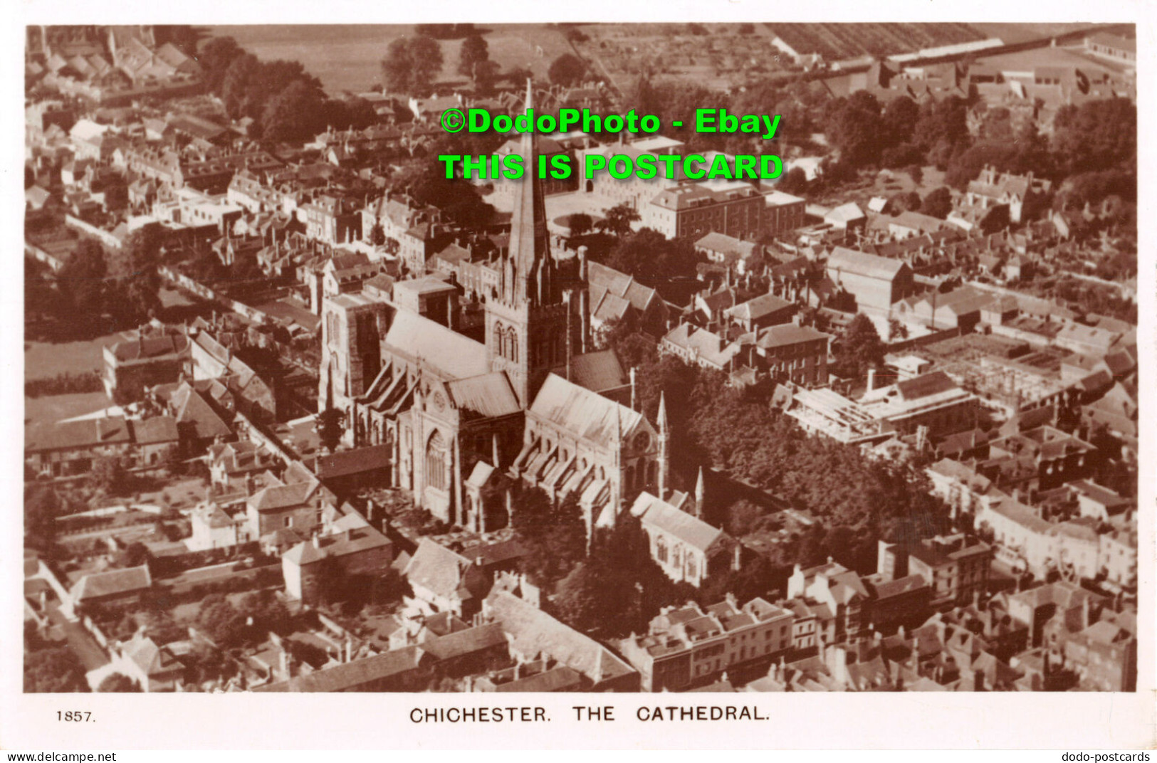 R392708 Chichester. The Cathedral. Aero Pictorial. Air Photograph. No. 1857 - Mundo