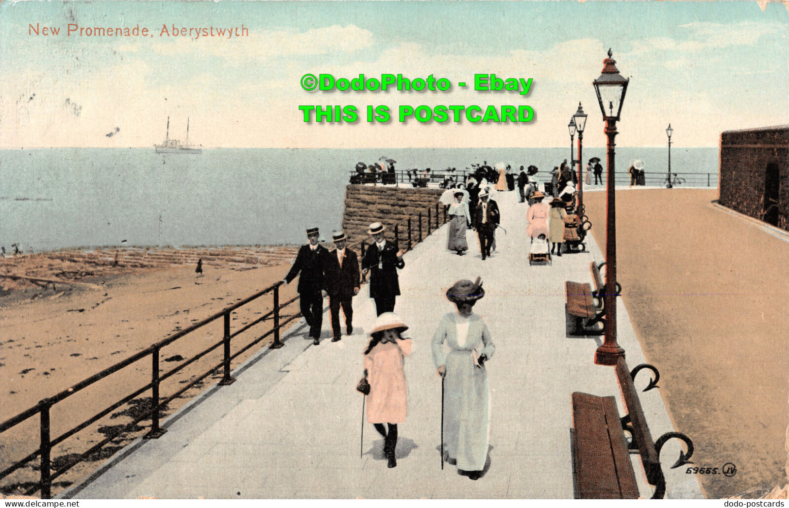 R392722 Aberystwyth. New Promenade. Valentines Series. 1913 - Mundo