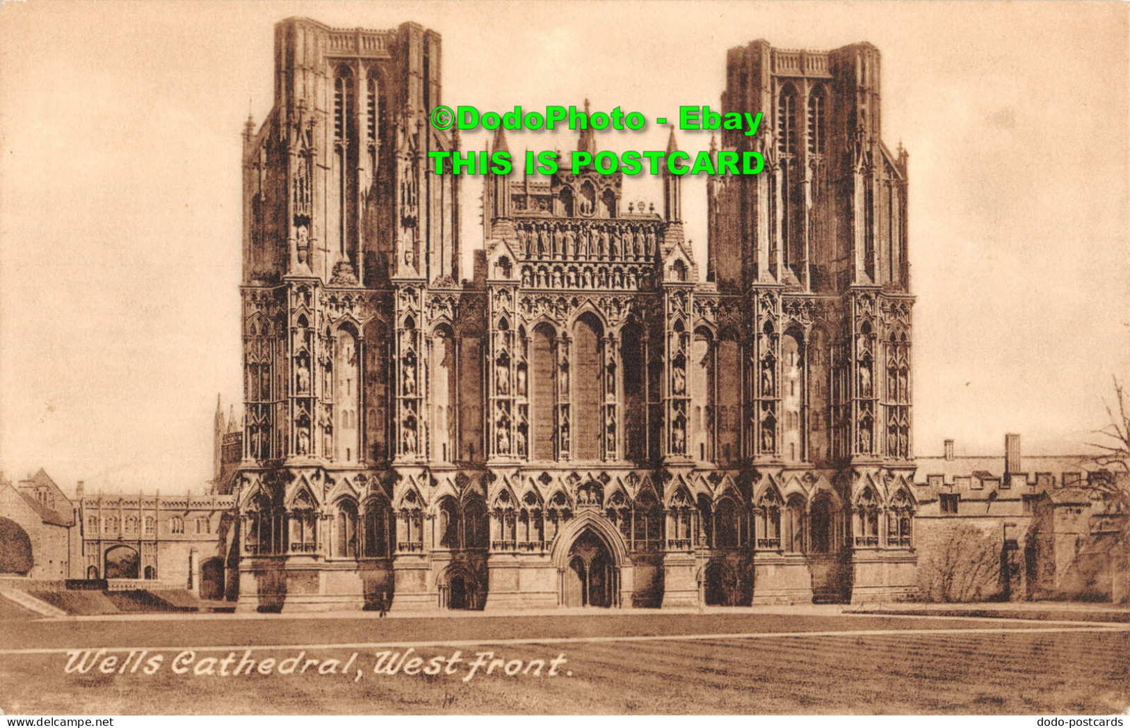 R392733 Wells Cathedral. West Front. T. W. Phillips. Friths Series. No. 23867 - Mundo